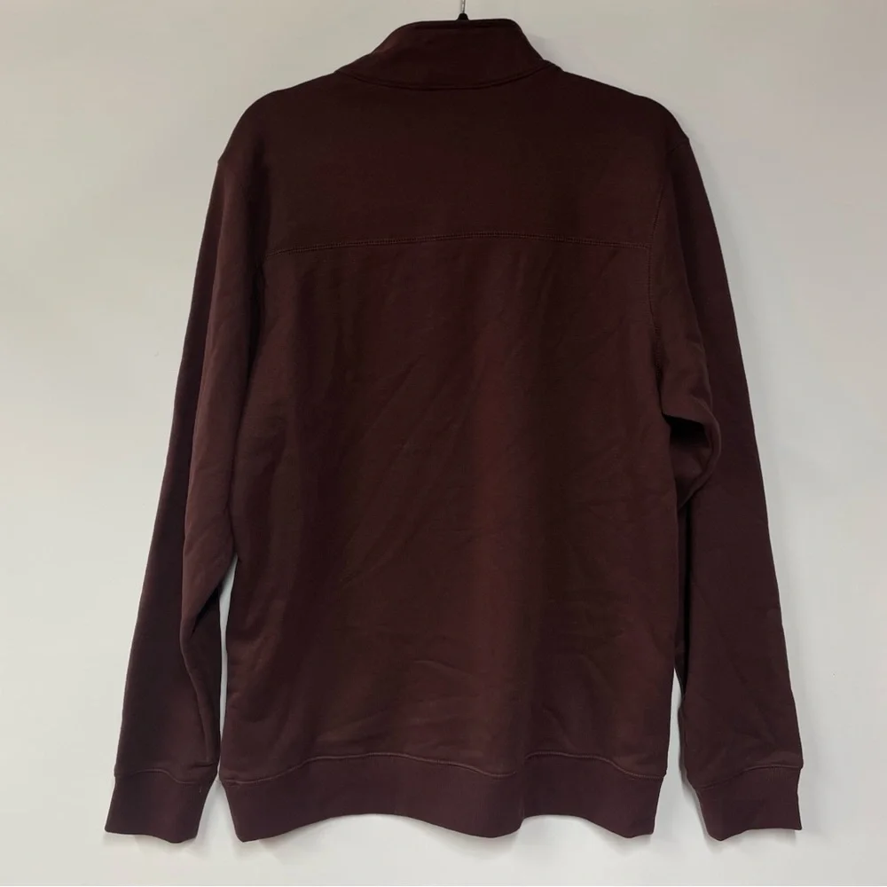 NWT Columbia Men’s Barlow Basin Half Zip Long Sleeve Pullover Size M Burgandy - Picture 4 of 5